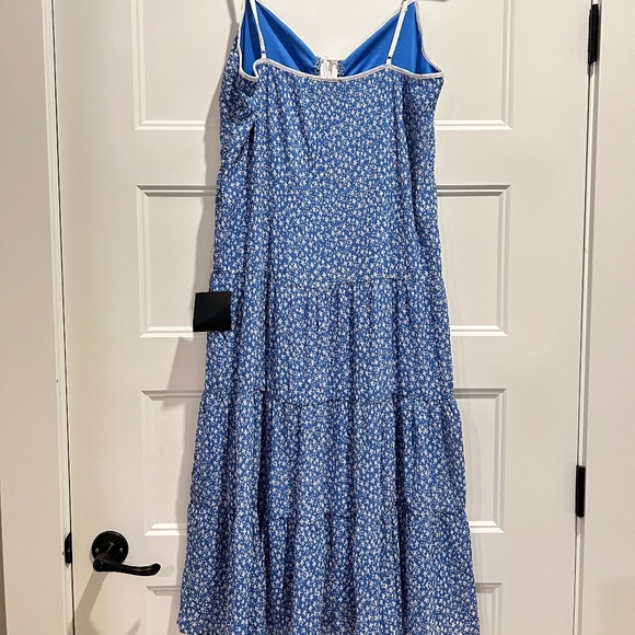 Blue floral flowy dress - Picture 4 of 4